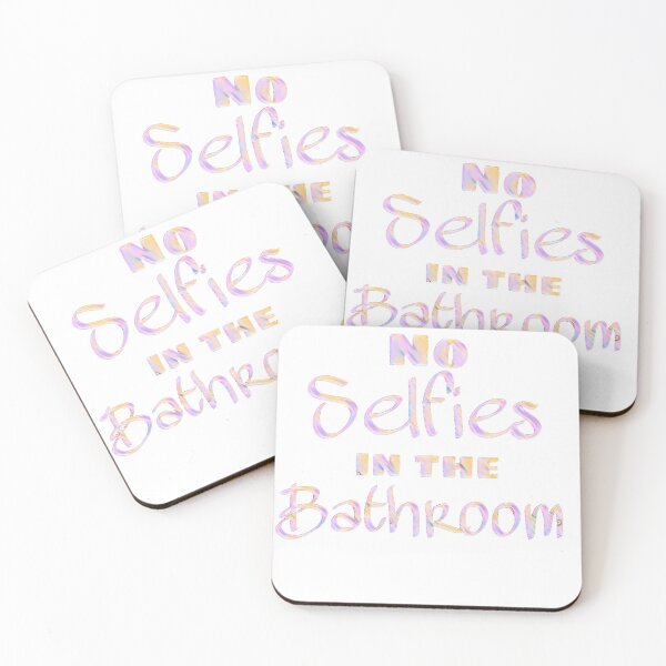Item preview, No selfies in the bathroom - bathroom decor designed and sold by Gordon Nelson.