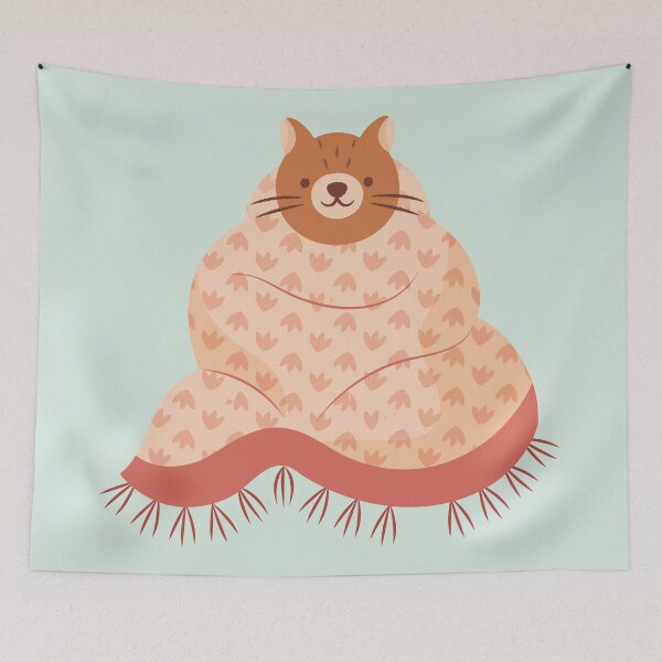 Item preview, Cozy Hygge Cat designed and sold by noveltiko.