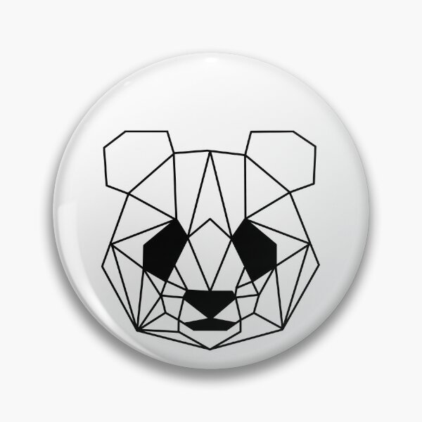 Artikelvorschau, Geometrischer Panda entworfen und verkauft von One Line Aesthetics ♡.