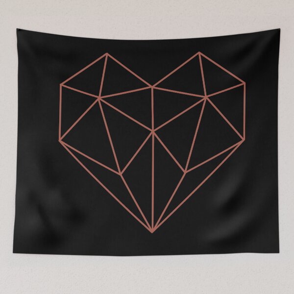 Artikelvorschau, Geometrisches Herz entworfen und verkauft von One Line Aesthetics ♡.