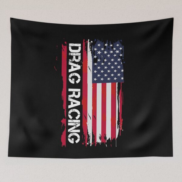 Item preview, Drag Racing Patriotic USA Flag   designed and sold by raidensdad.