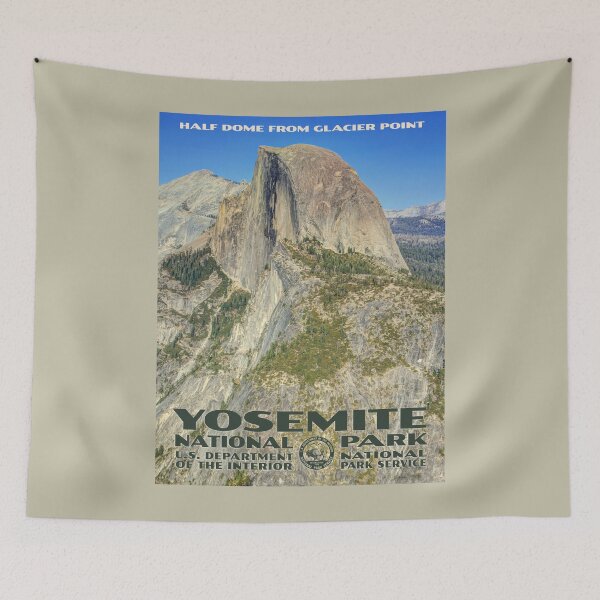 Item preview, Vintage WPA-Style Yosemite National Park Poster designed and sold by travelwitheric.