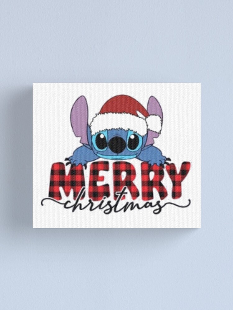 Stitch Merry Christmas Canvas Print By Xarprofit Redbubble