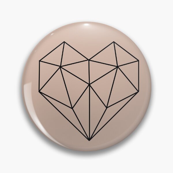 Artikelvorschau, Geometrisches Herz entworfen und verkauft von One Line Aesthetics ♡.