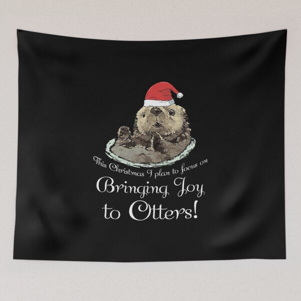 Item preview, Christmas Otter Bringing Joy to Otters Pun T-Shirt designed and sold by paxue257.