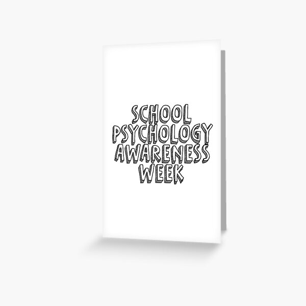 "School Psychologist Awareness Week" Greeting Card for Sale by