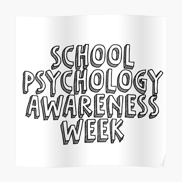 "School Psychologist Awareness Week" Poster for Sale by EvyStickersx