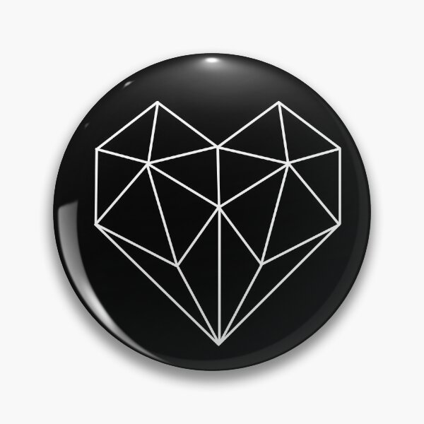 Artikelvorschau, Geometrisches Herz entworfen und verkauft von One Line Aesthetics ♡.