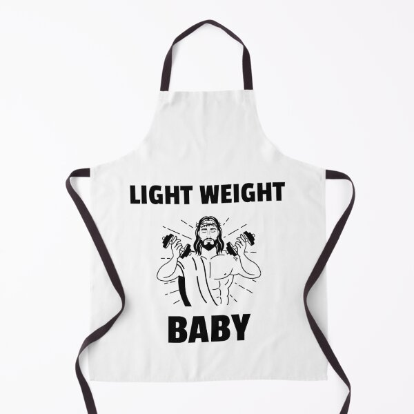 Artikelvorschau, Leichtgewichtiger Jesus mit Babyjacke, der Hanteln hebt entworfen und verkauft von josephsteez.