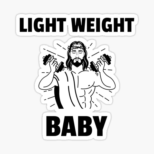 Funny Jesus Christian Weight Lifting by Hoornbeek, William