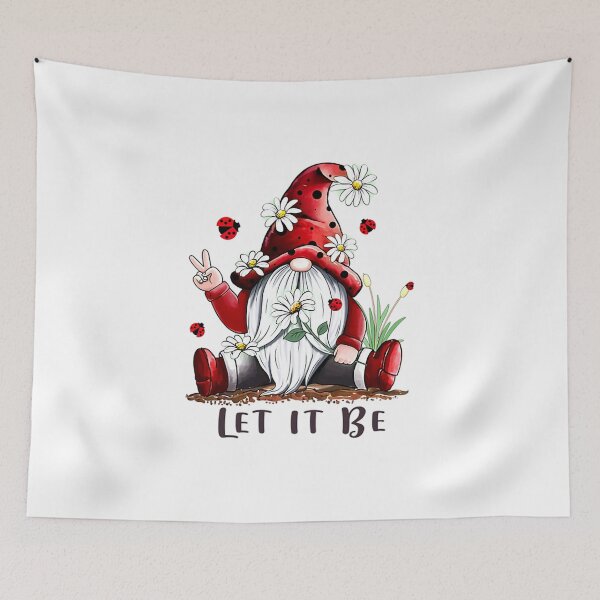 Item preview, Best Gift For Xmas Floral Gnome Let It Be T-Shirt designed and sold by paxue257.