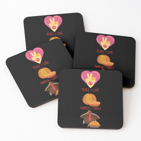 Item preview, Peace Love Pumpkin Turkey Autumn Fall Thanksgiving Design designed and sold by LevelUpMerch.
