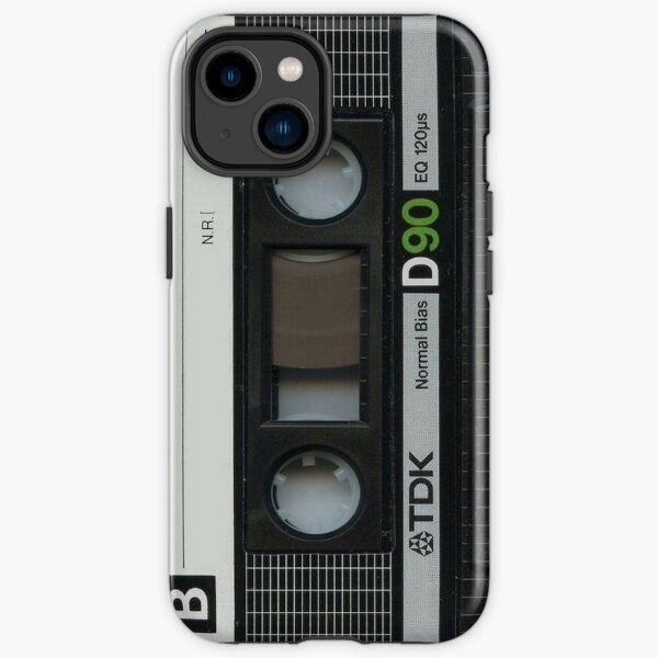 Diseño de cinta de casette Funda resistente para iPhone