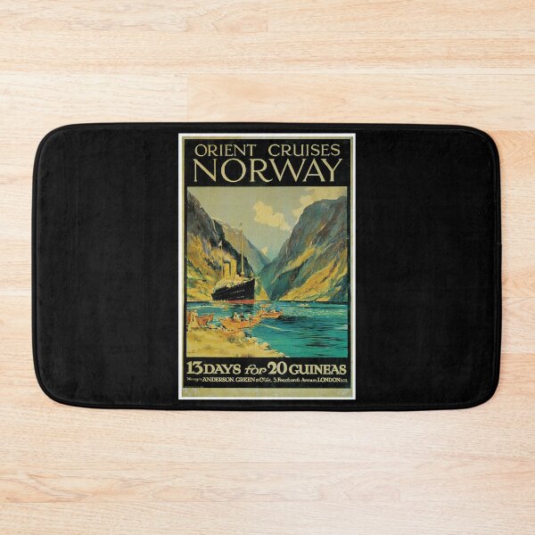 Item preview, Norway retro poster designed and sold by CorasPosters.