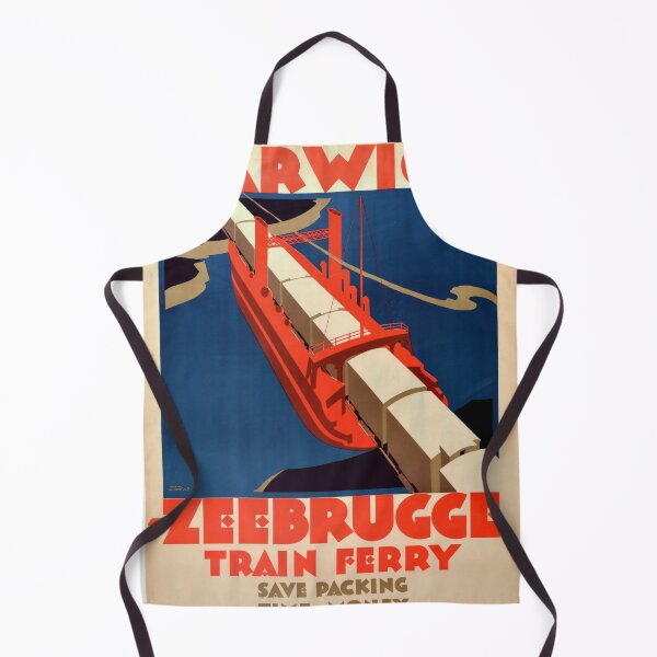 Item preview, Harwich Zeebrugge retro poster designed and sold by CorasPosters.