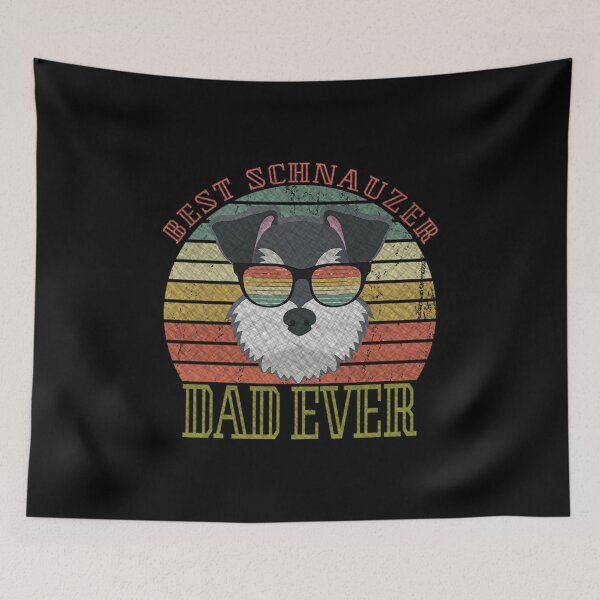 Item preview, Dog Vintage Best Schnauzer Dad ever Tshirt Fathers day Gifts T-Shirt designed and sold by paxue257.