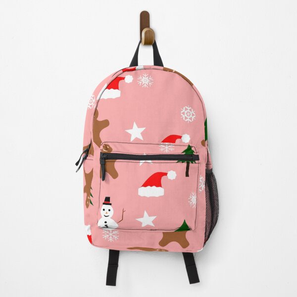 Item preview, pink background christmas pattern designed and sold by GetThatStuff.