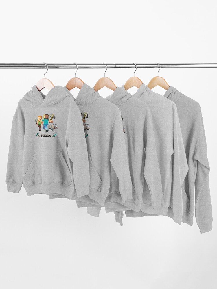 Alternate view of Minecraft Heroes Kids Pullover Hoodie