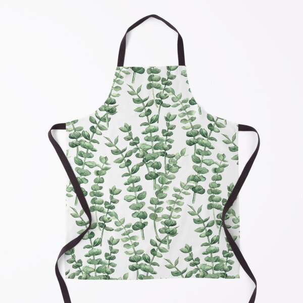 Item preview, Eucalyptus watercolor pattern on white designed and sold by Katerina Mitkova Kirilova.