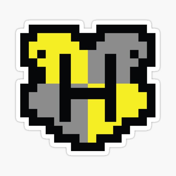 Pixel Crest - H Sticker