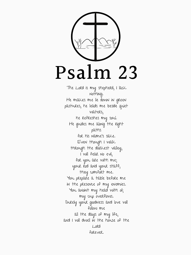 Psalm 23 The Lord is my shepherd by MargueriteFaure