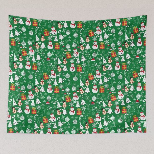 Item preview, Cute Christmas Snowman and trees in Cold Winter designed and sold by Gifty-Designs.
