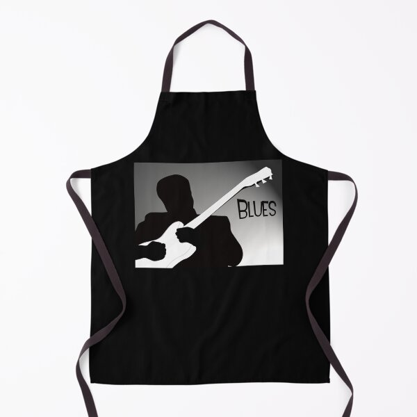 Item preview, Silhouette of a Blues Player Playing Guitar designed and sold by ibadishi.