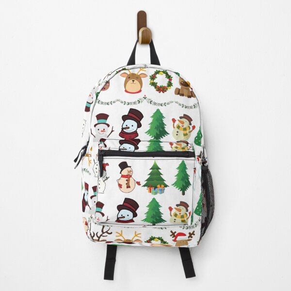 Item preview, Cute Christmas Snowman and trees on Snow Background designed and sold by Gifty-Designs.