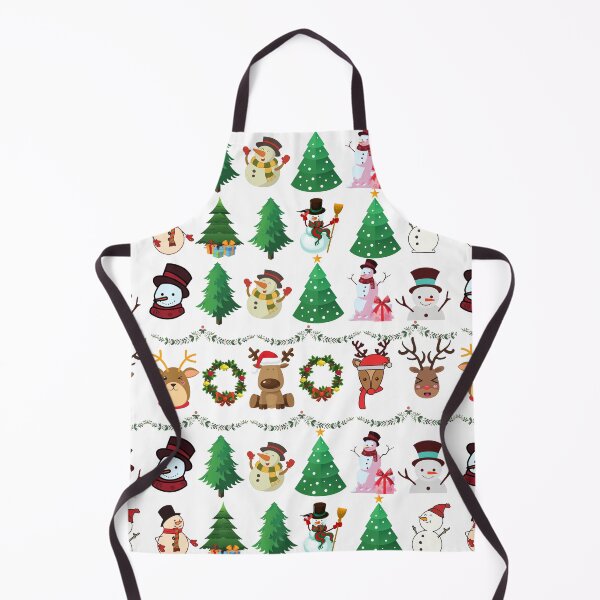 Item preview, Cute Christmas Snowman and trees on Snow Background designed and sold by Gifty-Designs.