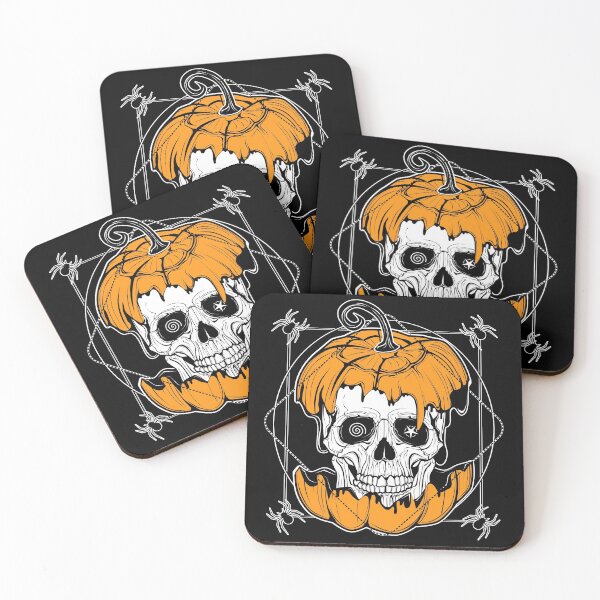 Item preview, Skull-Pumpkin-Halloween designed and sold by vonKowen.