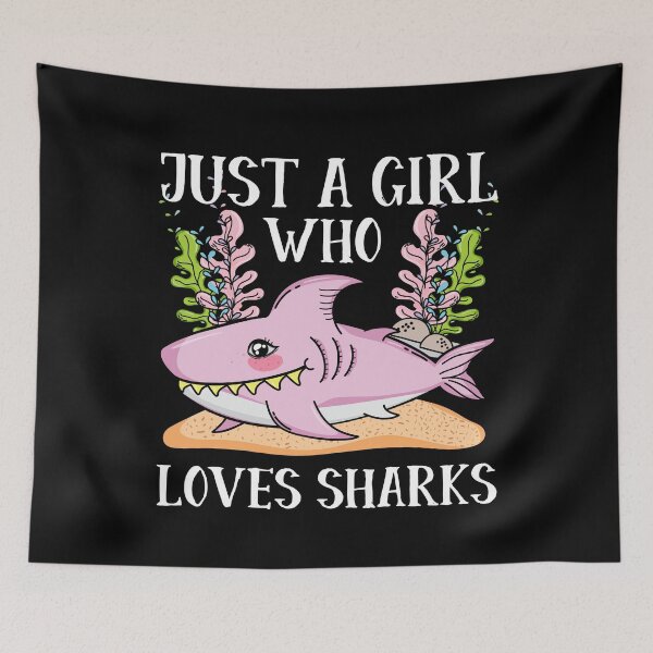 Item preview, Just A Girl Who Loves Sharks  designed and sold by bestshirtdesign.