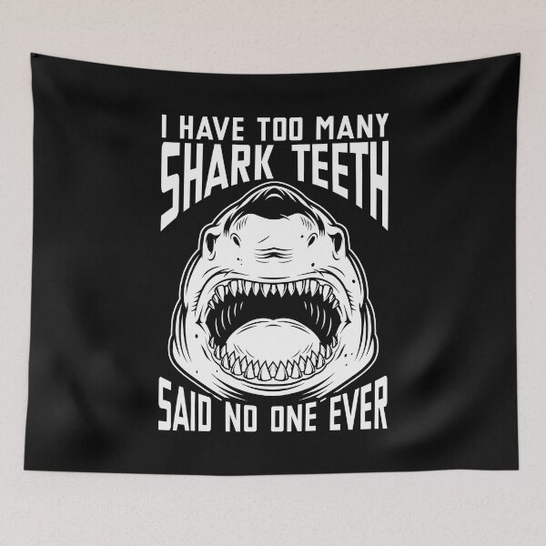 Item preview, Shark Teeth funny Shark designed and sold by bestshirtdesign.