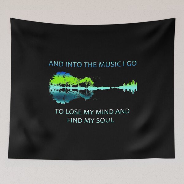 Item preview, And Into The Music I Go To Lose My Mind And Find My Soul designed and sold by designbychow.