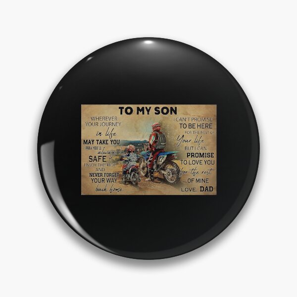 Item preview, To My Son Wherever Your Journey In Life - Dad And Son Biker Dirt Bike designed and sold by scrambledpeg.
