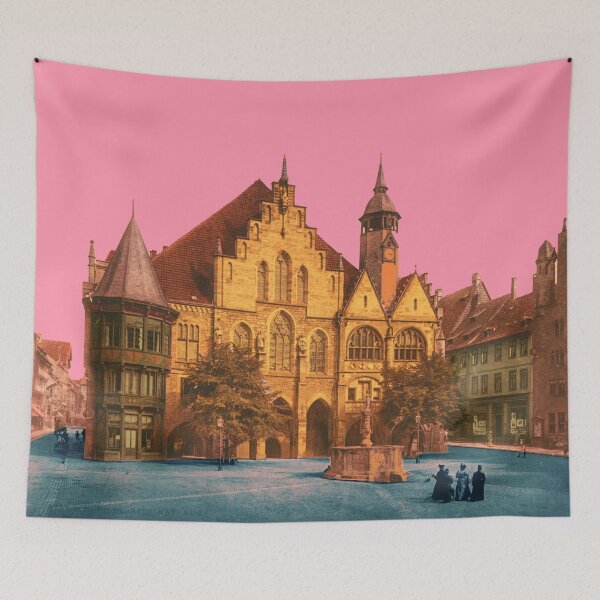 Item preview, nostalgic town hall of Hildesheim, Lower Saxony designed and sold by Mauswohn.