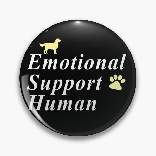 Item preview, Emotional Support Human black designed and sold by NancyArtDesigns.