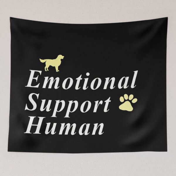 Item preview, Emotional Support Human black designed and sold by NancyArtDesigns.