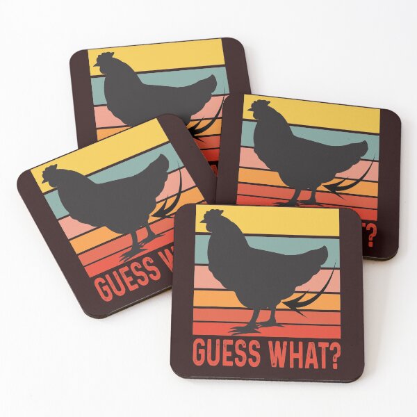 Item preview, Funny Chicken Butt, Guess What? Retro Vintage Chicken Thigh designed and sold by Sarah38.