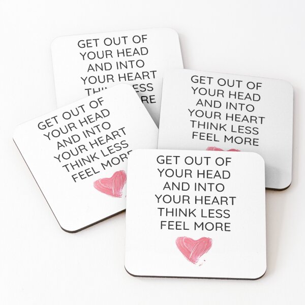 Item preview, Love Quote - Get Out Of Your Head And Into Your Heart designed and sold by greenchimp.