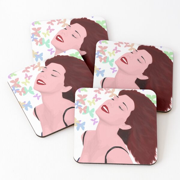 Item preview, Beautiful Happy Girl with Butterflies All Around designed and sold by ibadishi.