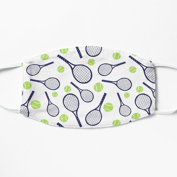 Tennis racket and ball Flat Mask