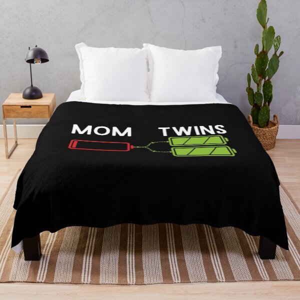 Item preview, Mom Twins Low Battery and Full Batteries Funny Gift for Twin Mommy designed and sold by alenaz.