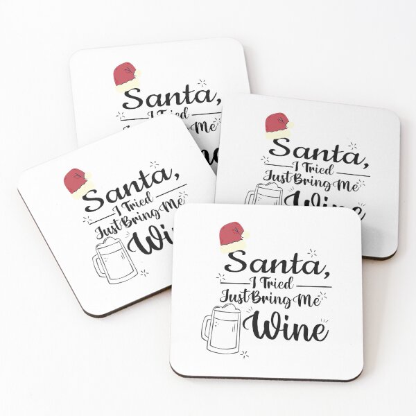 Item preview, Santa, I Tried, Just Bring Me Wine Funny Christmas Drinking designed and sold by 0umStore.