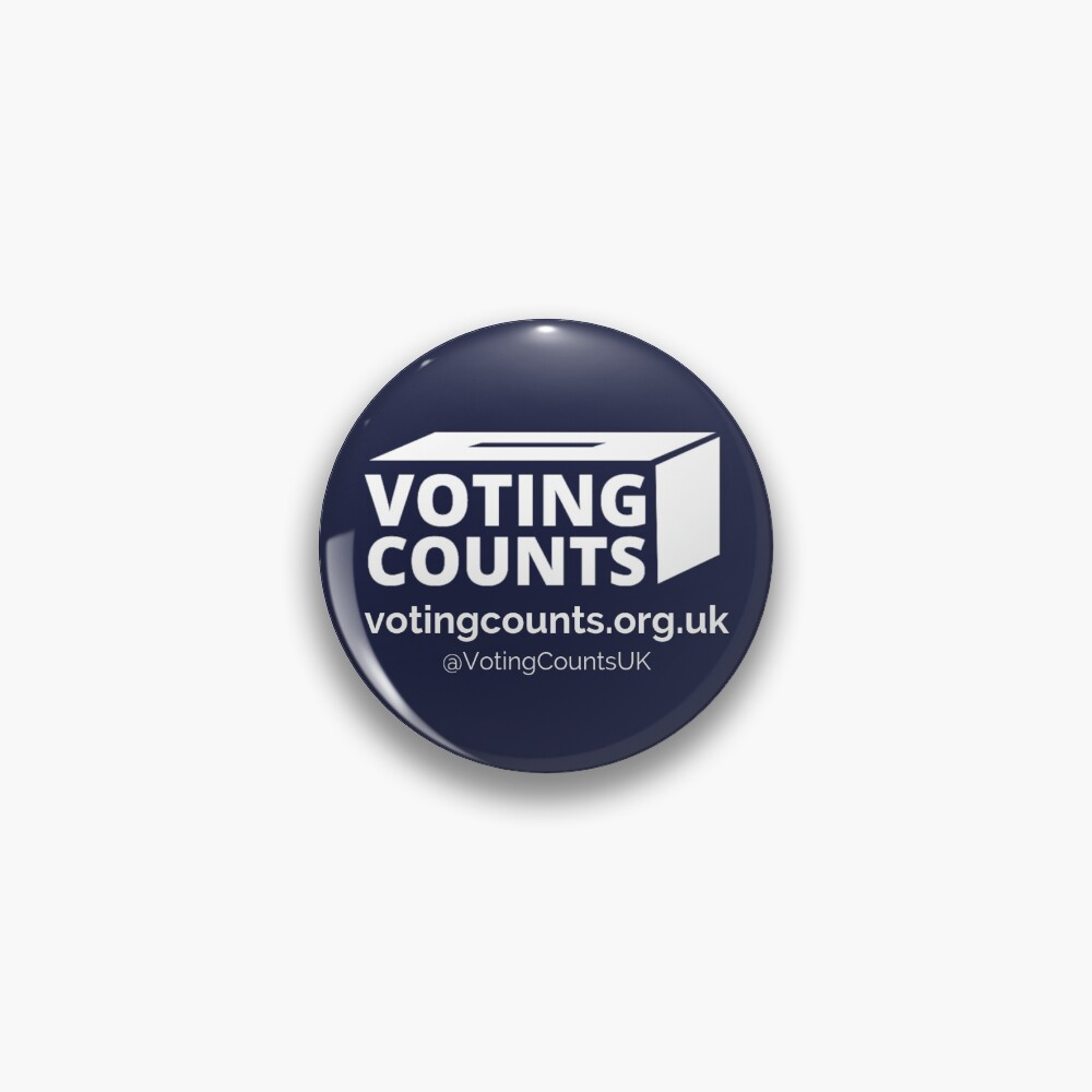 Item preview, Pin designed and sold by VotingCounts.