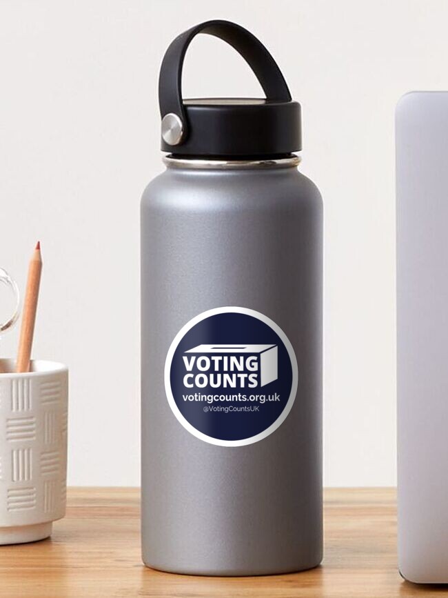 Thumbnail 1 of 3, Sticker, Voting Counts Logo designed and sold by VotingCounts.