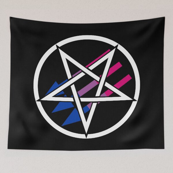 Item preview, Satanic Antifascism - Bi Pride designed and sold by QueerSatanic.