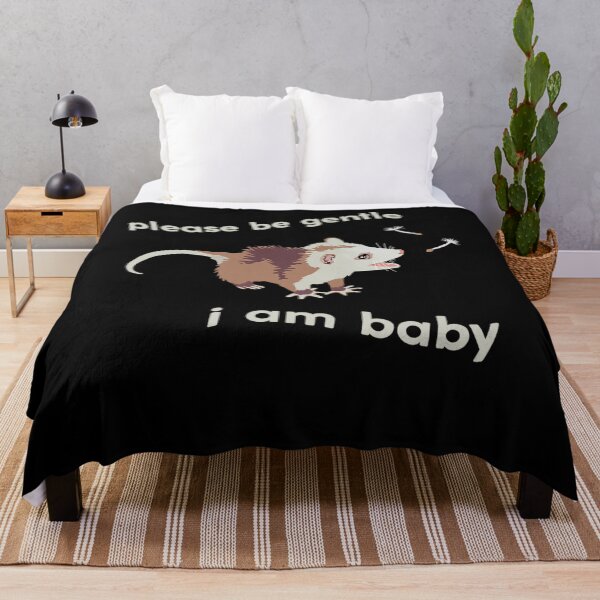 Item preview, Please Be Gentle I Am Baby - Possum Opossum Funny designed and sold by JanelAmico.