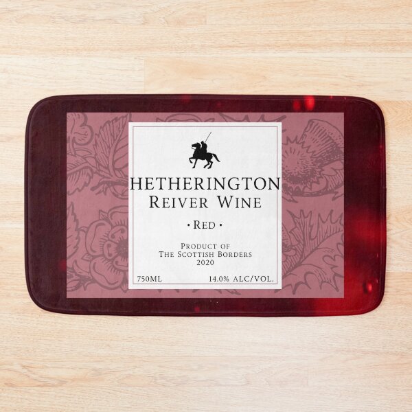 Item preview, HETHERINGTON Red Wine Label | Border Reivers designed and sold by yourscotborders.