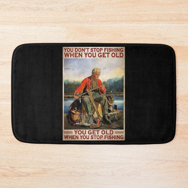 Item preview, You Don't Stop Fishing When You Get Old - Old Man Fishing designed and sold by MorningJoco.