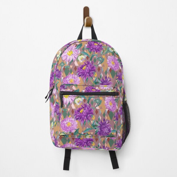 Item preview, Asters on cocoa background designed and sold by Irina Ivanova.